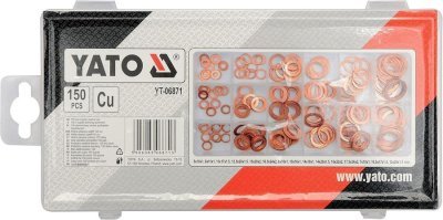 Yato - Podložky tesniace medené 150ks