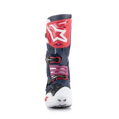 ALPINESTARS - Topánky TECH 10 SUPERVENTED, perforované (tmavo modrá/biela/červená/fialová, veľ. 48)