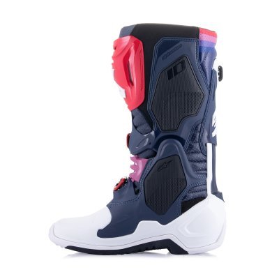 ALPINESTARS - Topánky TECH 10 SUPERVENTED, perforované (tmavo modrá/biela/červená/fialová, veľ. 48)