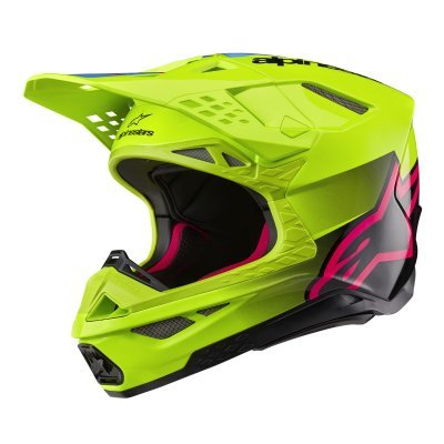 ALPINESTARS - prilba SUPERTECH S-M10 UNITE, (žltá fluo/čierna/ružová, veľ. L)