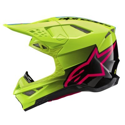 ALPINESTARS - prilba SUPERTECH S-M10 UNITE, (žltá fluo/čierna/ružová, veľ. L)