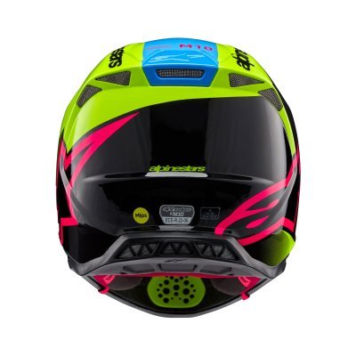 ALPINESTARS - prilba SUPERTECH S-M10 UNITE, (žltá fluo/čierna/ružová, veľ. L)