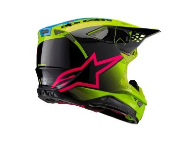 ALPINESTARS - prilba SUPERTECH S-M10 UNITE, (žltá fluo/čierna/ružová, veľ. L)
