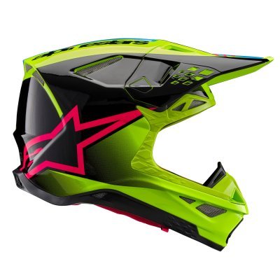 ALPINESTARS - prilba SUPERTECH S-M10 UNITE, (žltá fluo/čierna/ružová, veľ. L)