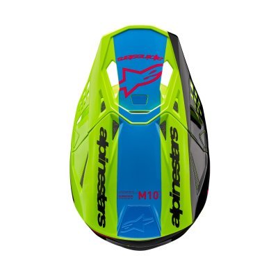 ALPINESTARS - prilba SUPERTECH S-M10 UNITE, (žltá fluo/čierna/ružová, veľ. L)