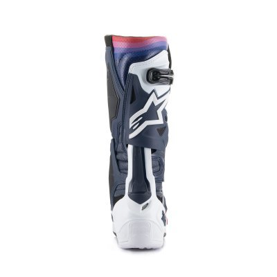 ALPINESTARS - Topánky TECH 10 SUPERVENTED, perforované (tmavo modrá/biela/červená/fialová, veľ. 49.5)