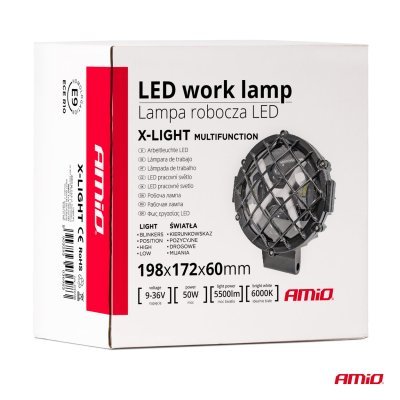 AMiO - Pracovné LED svetlo Multifunction 9-36V 50W