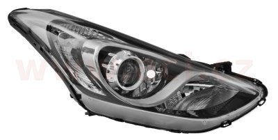 přední světlo H7+H7+H7 s osvětlením do zatáčky (el. ovládané + motorek) ORIGINÁL P