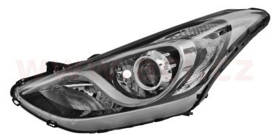 přední světlo H7+H7+H7 s osvětlením do zatáčky (el. ovládané + motorek) ORIGINÁL  L