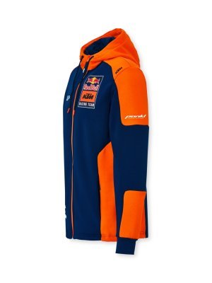 mikina s kapucí TEAM , KTM RED BULL (modrá,oranžová, vel. M)