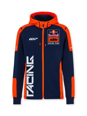 mikina s kapucí TEAM , KTM RED BULL (modrá,oranžová, vel. S)