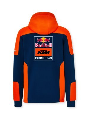 mikina s kapucí TEAM , KTM RED BULL (modrá,oranžová, vel. S)