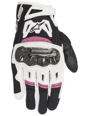 ALPINESTARS - Rukavice STELLA SMX-2 AIR CARBON, dámske (černe/biele/fialové, veľ. S)