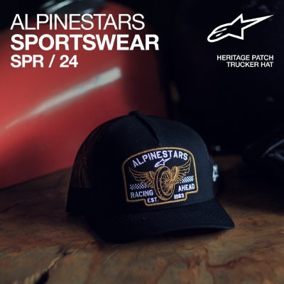 ALPINESTARS - šiltovka HERITAGE PATCH TRUCKER, (čierna/čierna)