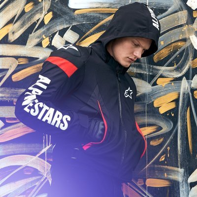 ALPINESTARS - Bunda ZACA AIR WATERPROOF, (čierna/biela/červená fluo, veľ. L)