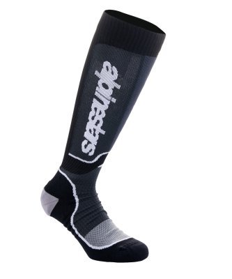 ALPINESTARS - ponožky MX PLUS, (čierna/biela, veľ. L)