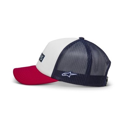 ALPINESTARS - šiltovka CLARIFIED FOAM TRUCKER, (biela/červená)