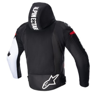 ALPINESTARS - Bunda ZACA AIR WATERPROOF, (čierna/biela/červená fluo, veľ. XL)