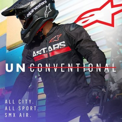 ALPINESTARS - Bunda SMX AIR, (čierna/červená fluo, veľ. 3XL)