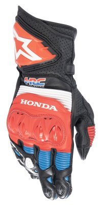 ALPINESTARS - Rukavice GP PRO R 3 HONDA kolekce, (čierna/červená fluo/modrá/biela, veľ. 2XL)