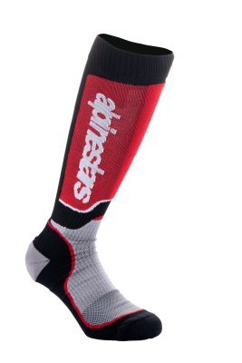 ALPINESTARS - ponožky MX PLUS, detské (čierna/červená/šedá)
