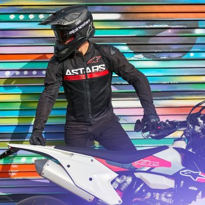 ALPINESTARS - Bunda SMX AIR, (čierna/červená fluo, veľ. 2XL)