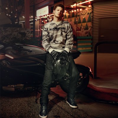 ALPINESTARS - Bunda LEGIT CREW FLEECE, (svetlo šedá camo, veľ. XL)