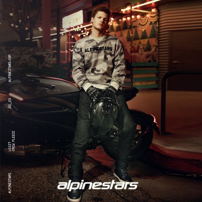 ALPINESTARS - Bunda LEGIT CREW FLEECE, (svetlo šedá camo, veľ. XL)