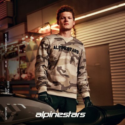 ALPINESTARS - Bunda LEGIT CREW FLEECE, (svetlo šedá camo, veľ. XL)