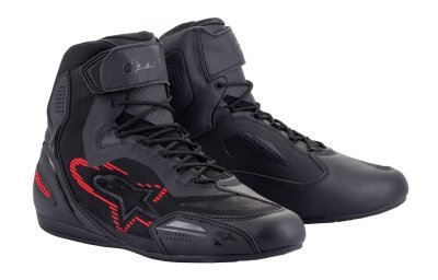 ALPINESTARS - Topánky FASTER-3 RIDEKNIT, (čierna/tmavo sivá/červená, veľ. 45.5)