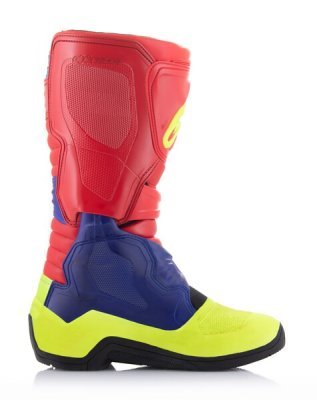 ALPINESTARS - Topánky TECH 3, (červená/modrá/žltá fluo/čierna, veľ. 45.5)