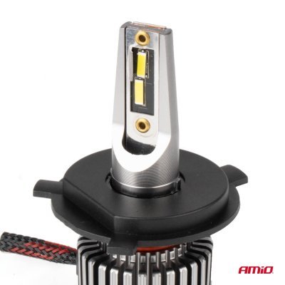AMiO - LED žiarovky hlavného svietenia K3 H4/H19 12V 6000K canbus