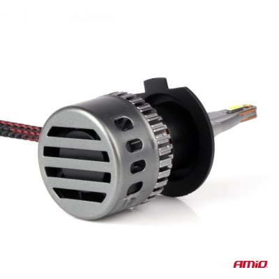 AMiO - LED žiarovky hlavného svietenia K3 H7 12V 6000K canbus