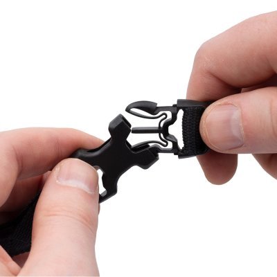 OXFORD - batožinové popruhy Atlas B-Clip, 2 ks, (čierna, 17mm x 1,2m)
