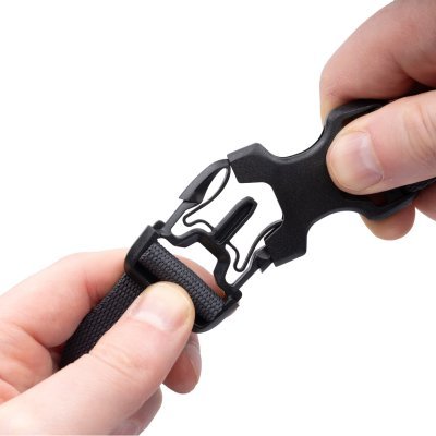 OXFORD - batožinové popruhy Atlas B-Clip, 2 ks, (čierna, 26mm x 2m)