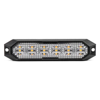 AMiO - Výstražné osvetlenie oranžové 6x3W LED R65 R10 12/24V IP6K9K