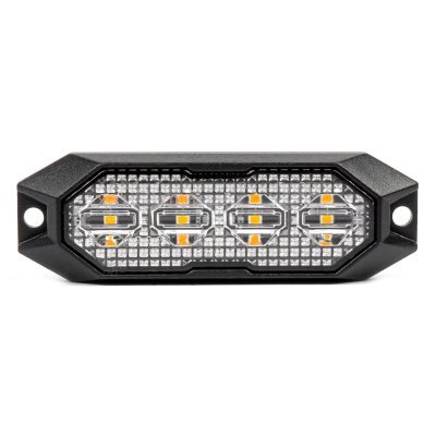 AMiO - Výstražné osvetlenie oranžové 4x3W LED R65 R10 12/24V IP6K9K