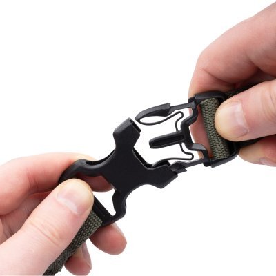 OXFORD - batožinové popruhy Atlas B-Clip, 2 ks, (zelená, 26mm x 1,2m)