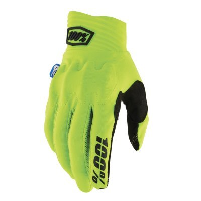 100% - rukavice COGNITO SMART SHOCK, (žltá fluo, veľ. M)