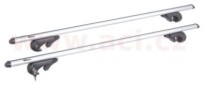 střešní nosič zamykací hliníkový 135 cm, max průřez nosiče 45x74 mm, sada 2 ks, pro vozidla s podélnými nosiči, ALU-PRO