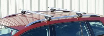 střešní nosič zamykací hliníkový 120 cm, max průřez nosiče 45x74 mm, sada 2 ks, pro vozidla s podélnými nosiči, ALU-PRO