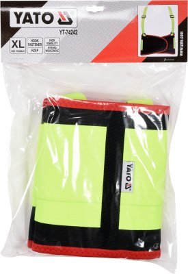 Yato - elastický pás proti preťaženiu žltý XL