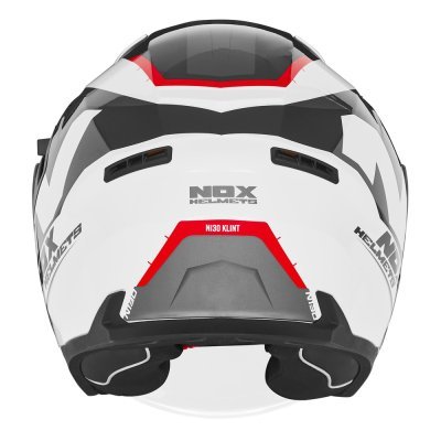 NOX PREMIUM - prilba N130 KLINT, (biela,čierna,červená, veľ. XS)