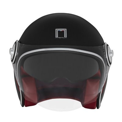 NOX PREMIUM - prilba HERITAGE, (čierna matná, červená, biela, veľ. XL)