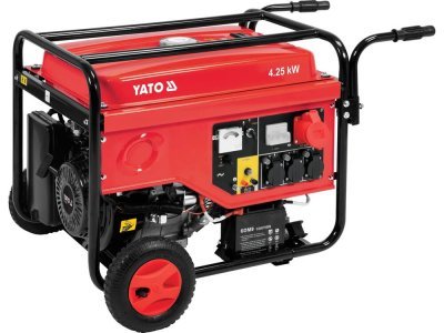Yato - Elektrocentrála benzínový generátor, tri fázy 400V, 5.5kW