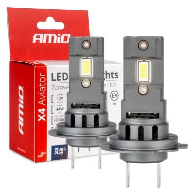 AMiO - LED žiarovky X4-series AVIATOR H7/H18 6500K max 44W