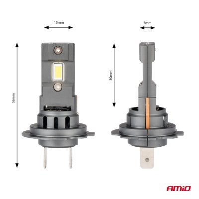 AMiO - LED žiarovky X4-series AVIATOR H7/H18 6500K max 44W