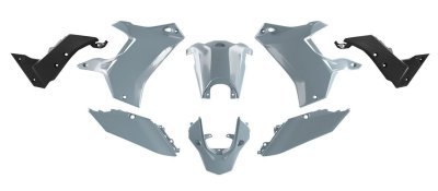 sada plastů YAMAHA Tenere, RTECH (šedo-černá, 5 dílů)