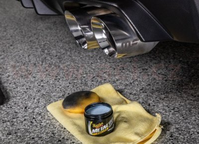 MEGUIARS Metal Polish - leštěnka na kovy, tuhá, 177 ml