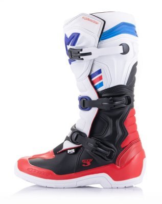 ALPINESTARS - Topánky TECH 3, (biela/čierna/modrá/červená, veľ. 39)